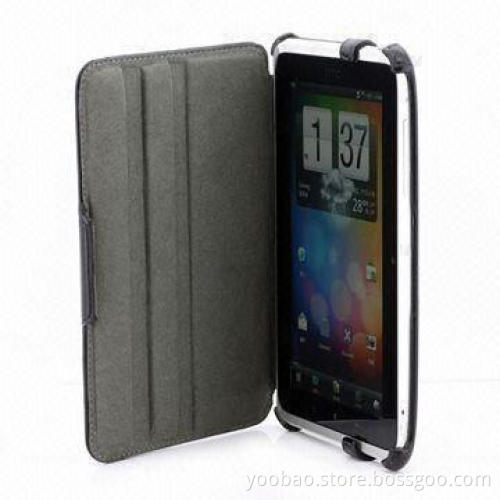 Magic Leather Tablet PC Case for HTC Flyer, Black Color, Elegant and Beautiful